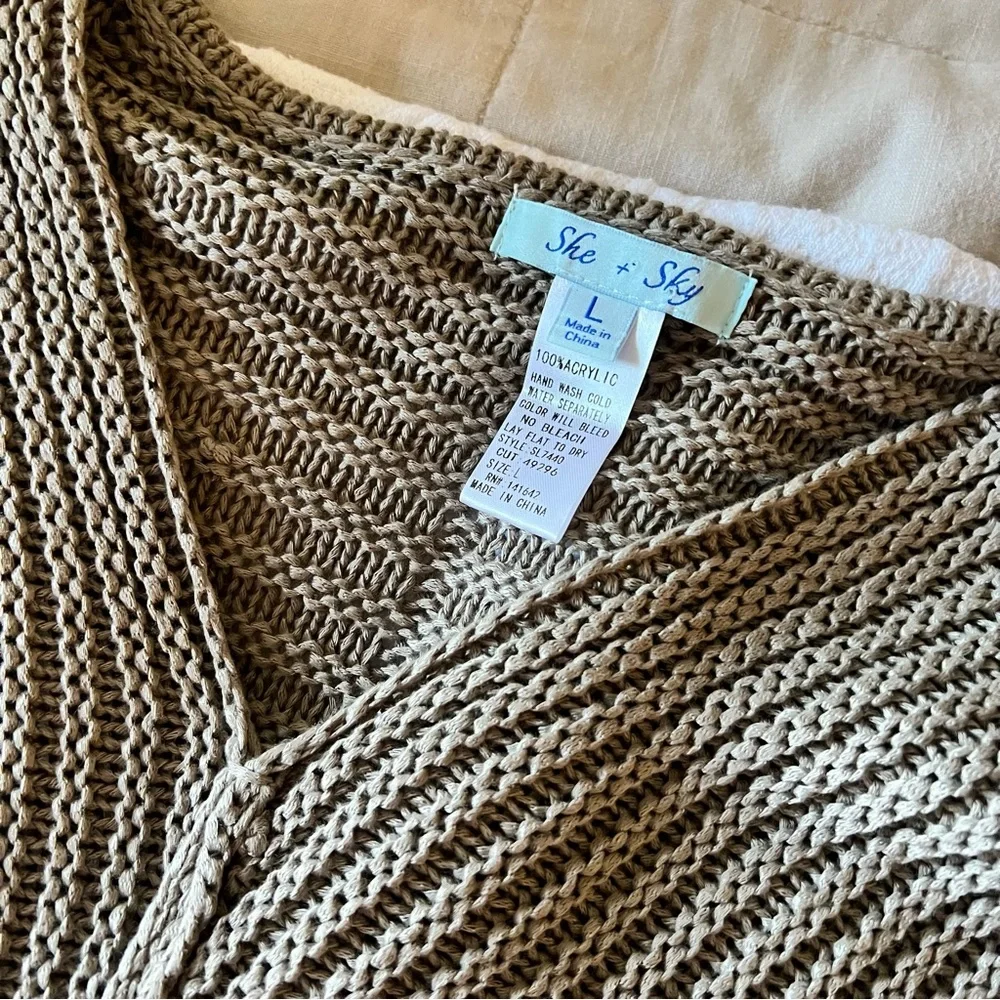 SHE + SKY Oversized chunky knit sweater - Picture 4 of 4